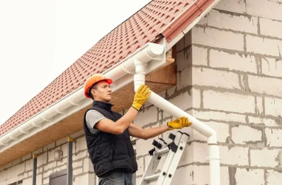 Pose et remplacement de gouttières à Vernaison